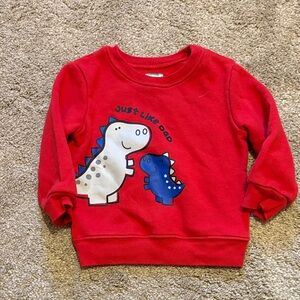 Garanimals Red Sweatshirt with Dinosaur Design